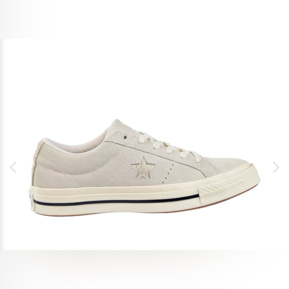 CONVERSE ONE STAR OX Suede EGRET/GOLD/BLACK M7.5/W9.5